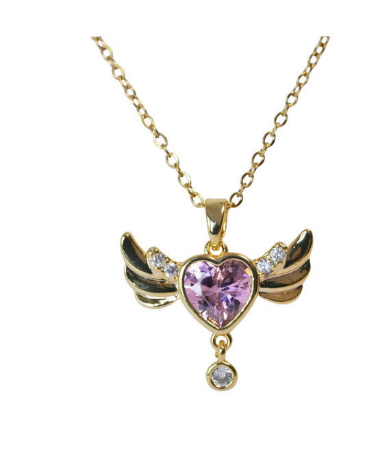 Celestial Heart Wing Pendant Set